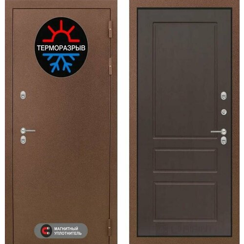Входная дверь Labirint Термо Магнит 03 Орех премиум 960x2050, открывание правое входная дверь labirint термо магнит 03 орех премиум 960x2050 открывание правое