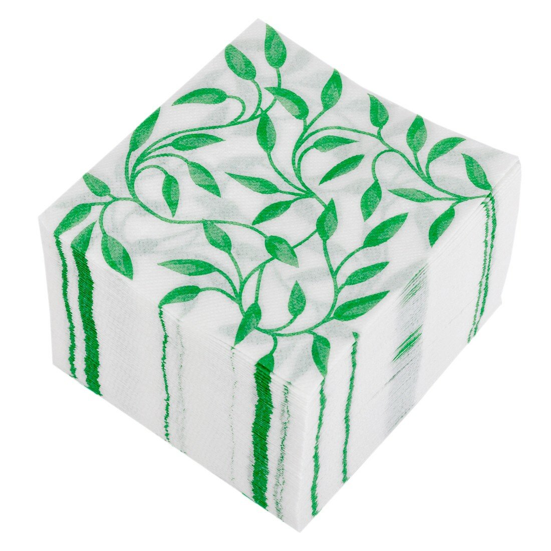 Салфетка бумажные Узоры зеленые Bouguet Elegant