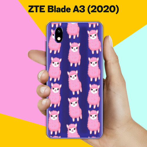 Силиконовый чехол на ZTE Blade A3 (2020) Ламы / для ЗТЕ Блейд А3 (2020)