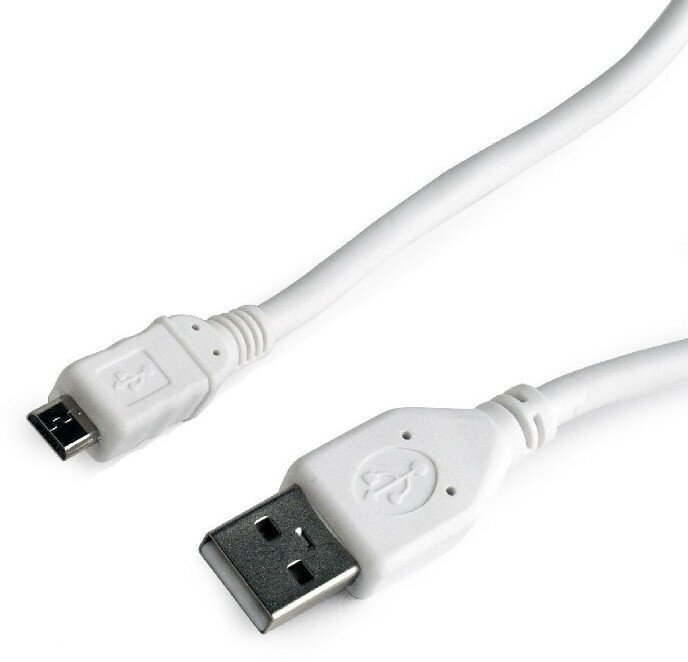 Кабель microUSB 1м Cablexpert CC-mUSB2-AMBM-1MW круглый белый - фото №10