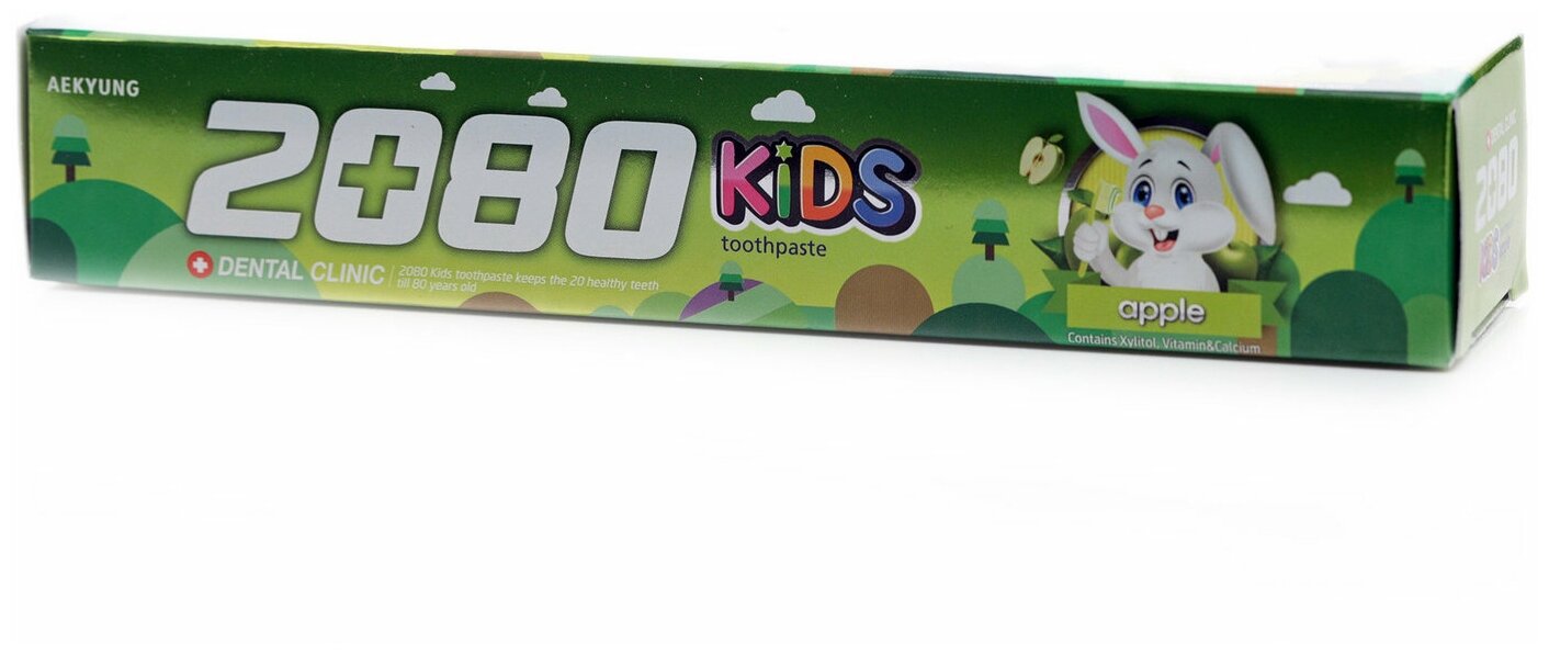 Kerasys DC 2080 Toothpaste Kids Детская зубная паста, яблоко 80 г (Kerasys, ) - фото №6