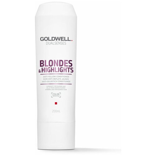 Goldwell Dualsenses Blondes & Highlights Anti-Brassiness Conditioner 200 ml goldwell dualsenses blondes highlights anti yellow conditioner кондиционер против желтизны 200 мл