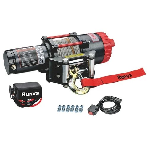 Лебедка Runva EWT 3500 A, 1588 кг, 12V, стальной трос