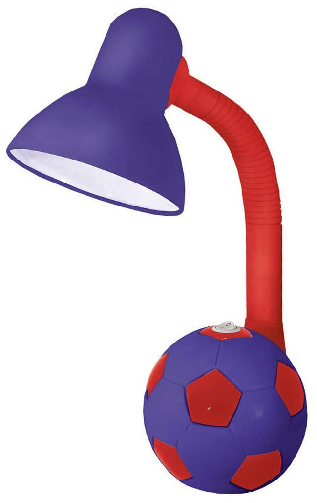 Светильник настольный E27, 40 Вт, детский, фиолетовый, TDM Electric, Футбольный мяч, SQ0337-0050