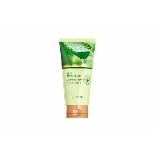 THE SAEM Пенка для умывания Jeju Fresh Aloe Cleansing Foam средства для умывания nature republic пенка для умывания с алоэ fresh herb aloe cleansing foam