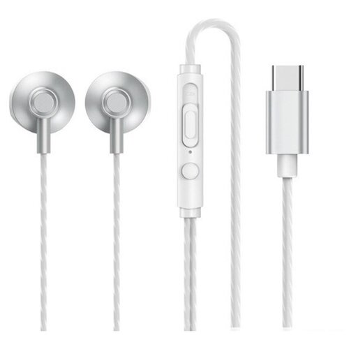 Гарнитура Type-C Remax RM-711a вкладыши Серебро 35900₽