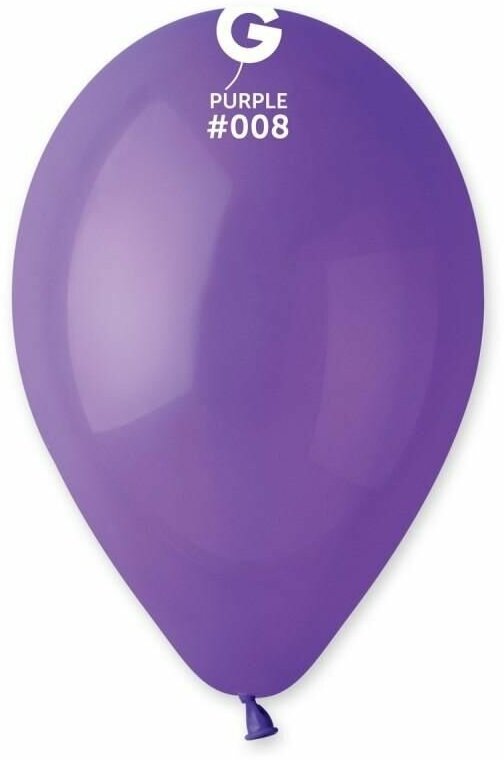 Воздушный шар, Весёлая затея, 12"/08 Пастель Purple 100шт