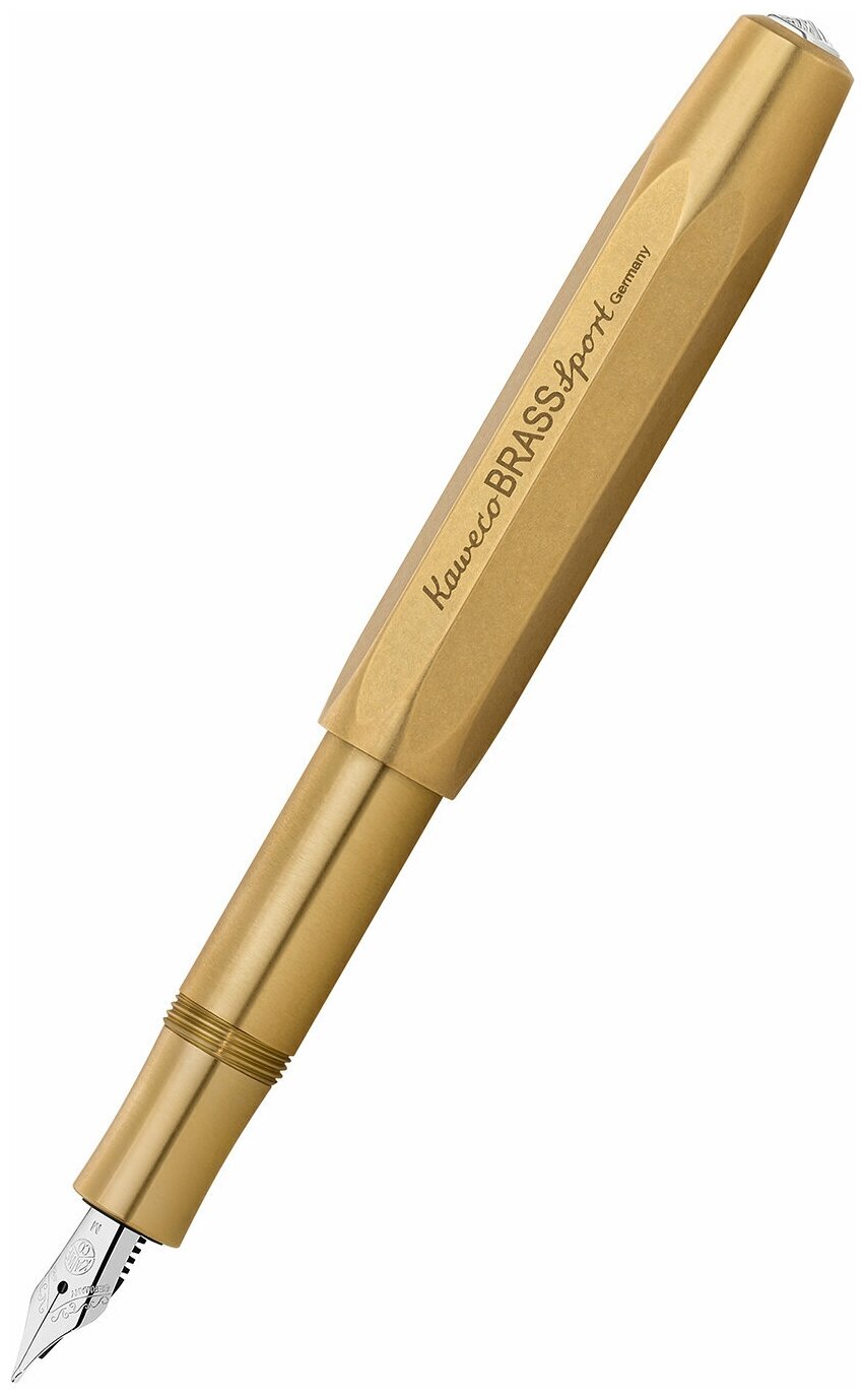 Ручка перьевая KAWECO BRASS Sport латунный корпус в подарочном футляре EF 0.5мм