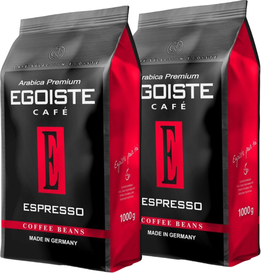 Кофе в зернах Egoiste Espresso 1 кг 2 штуки