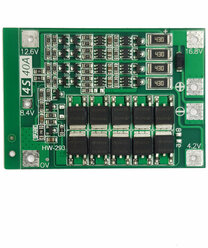 Плата защиты батареи с балансировкой BMS PCM для li-ion 4S 40A 16.8В 18650