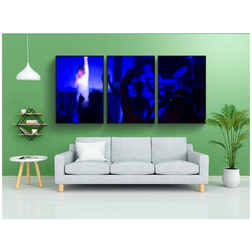 фото Набор модулных постеров для интерьера "концерт, аплодисменты, люди" 60x90 см. в тубусе, без рамки lotsprints