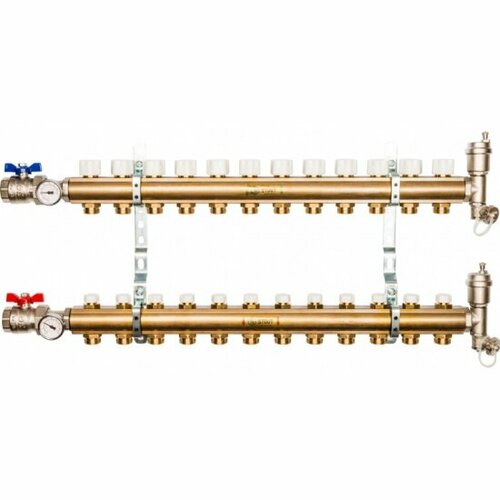 Распределительный коллектор Stout SMB 0468 000012 без расходомеров 12 вых.