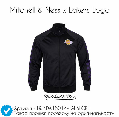 Олимпийка Mitchell & Ness Mitchell & Ness Logo, размер L, фиолетовый, белый