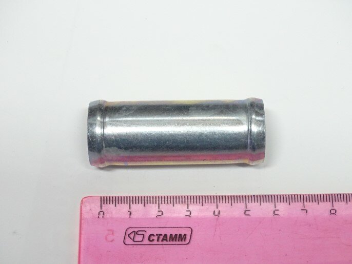 Трубка соединитель для патрубков прямая D22х22 L= 60 мм (металл) CARUM 22x22