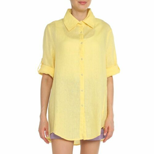 Рубашка Maison David, размер XS, светло-желтый майка maison david размер xs светло желтый