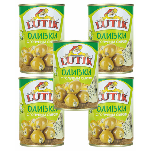 Оливки Lutik с голубым сыром, 280 гр. - 5 шт