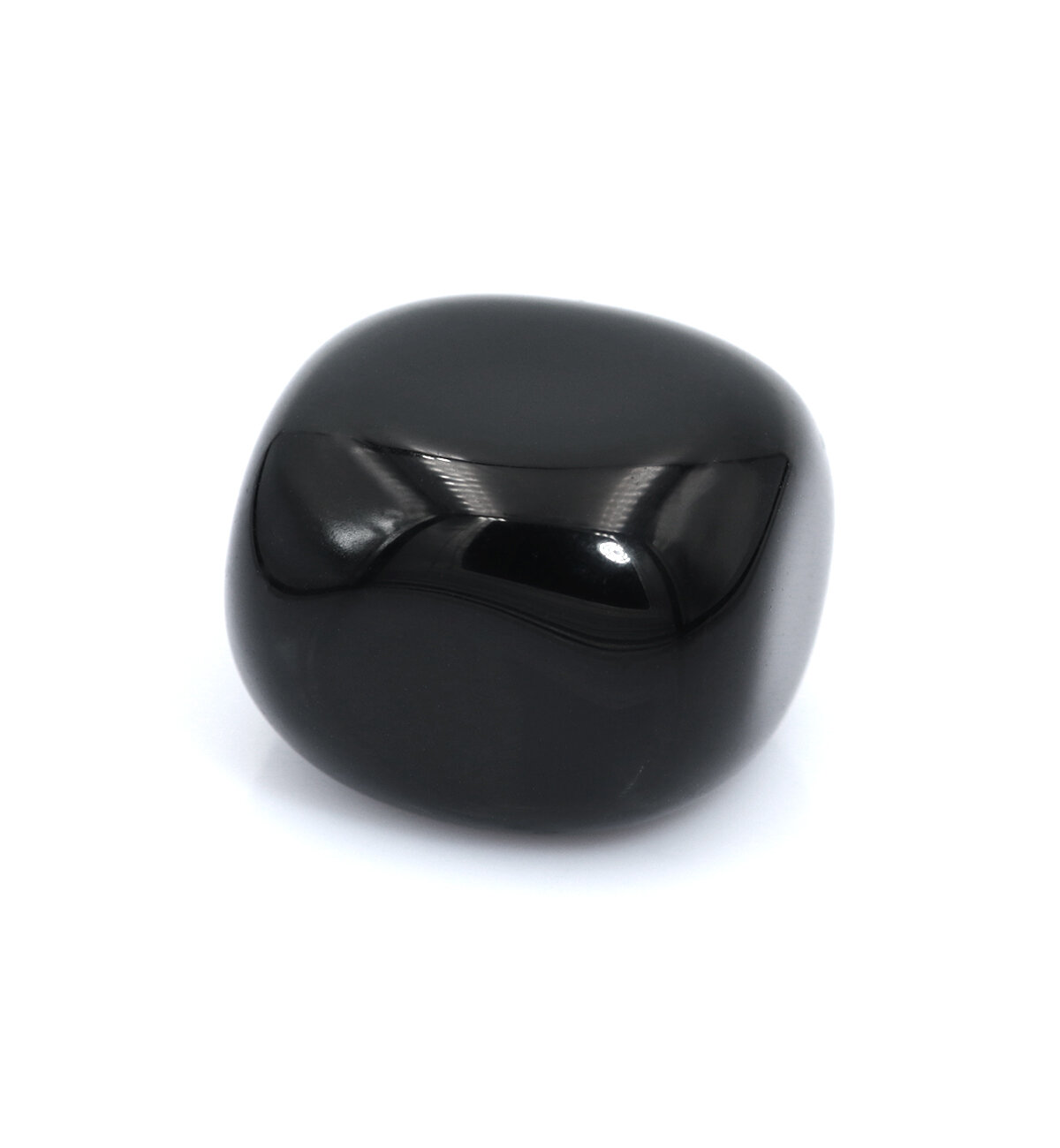 Камень натуральный "Черный Обсидиан", галтовка (10-15 г, 2-2,5 см)