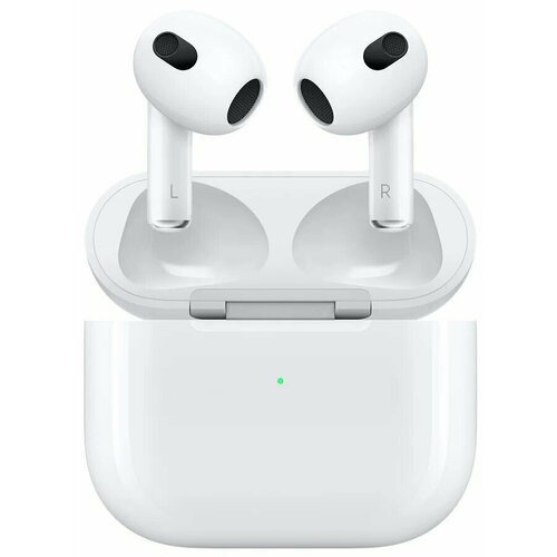 Беспроводные наушники Apple AirPods 3 Lightning Charging Case, Lightning, белый беспроводные наушники apple airpods 3 color lightning charging case сильвер