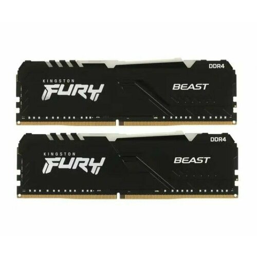 Оперативная память Kingston FURY Beast Black RGB KF432C16BBAK232 32 ГБ 989000₽