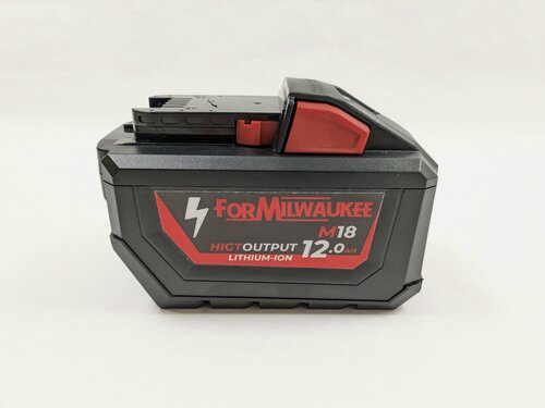Изображение товара Аккумулятор для Milwaukee M18 Fuel 12Ah High Output Li-Ion, Sigma-battery SBMLW18-12, аккумуляторная батарея Milwaukee