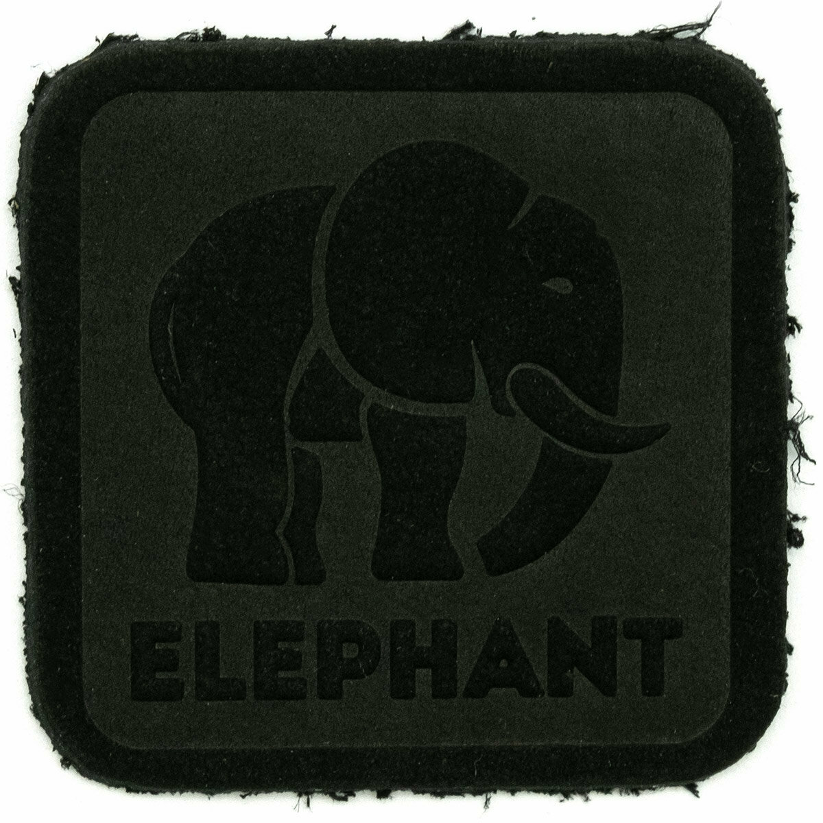 5003 Термоаппликация из замши Elephant 3,69*3,72см, 100% кожа (433 черный)