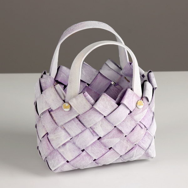 фото Корзина плетеная, ротанг, 17х12,5/26 см, 1 шт, натуральный 5429615