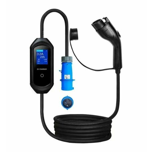 Портативная Зарядная станция устройство для электромобиля BKD Type 2 1 фаза 32A 7кВТ 19900₽