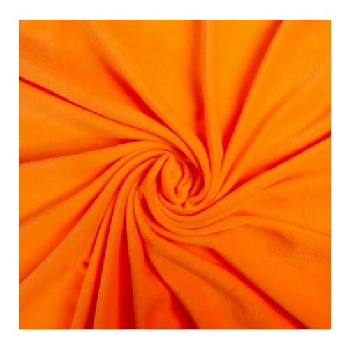 Мех искусственный плюш оранжевый для пошива игрушек одежды обивки мебели высота ворса 15 мм 150х50 см 480₽