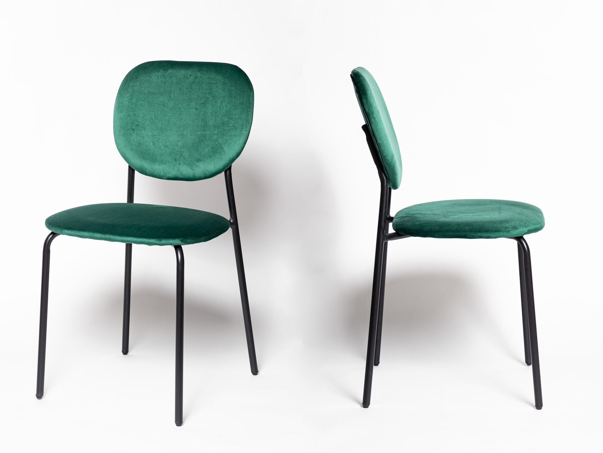 Комплект из 2-х стульев для кухни C101-V, зеленый велюр (G062-18)