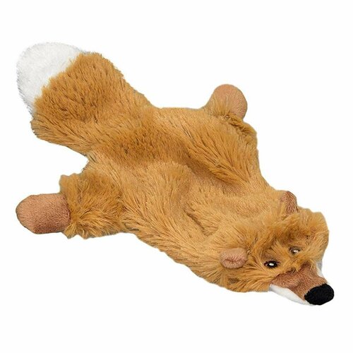 Игрушка для собак Dogman - Лиса, меховая, с пищалкой, 28 см, 1 шт. игрушка для собак gigwi лиса с большой пищалкой 63 см 1 шт