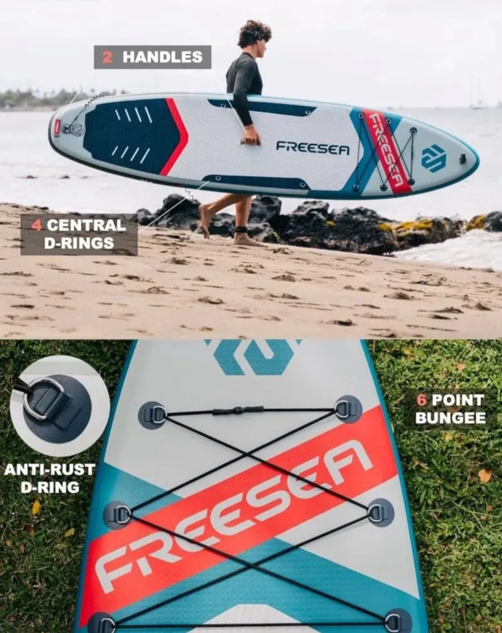 SUP board SUP Freesea 11"6 / Надувной прогулочный / Сап доска для серфинга 350*81*15