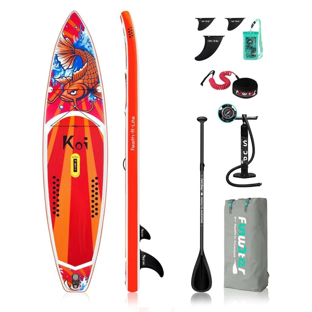 Надувная доска SUP board (сап борд) FunWater 01E Koi (350x83x15 cm)