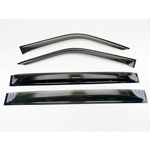 Ветровики УАЗ патриот 3162 к-кт 4 шт ANW air Ворон на скотче 1440₽