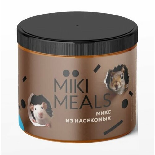 MIKIMEALS Лакомство для грызунов, смесь насекомых, 50 гр mikimeals mikimeals корзина ореховая 40 г