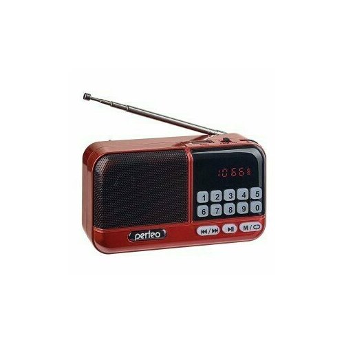 Радиоприемник Perfeo радиоприемник цифровой ASPEN FM 875-108МГц MP3 питание USB или 18650 красный 129500₽