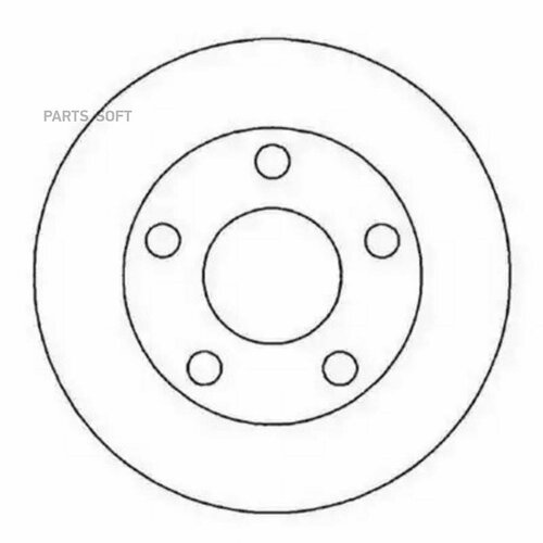 JURID 562005J Диск тормозной задни