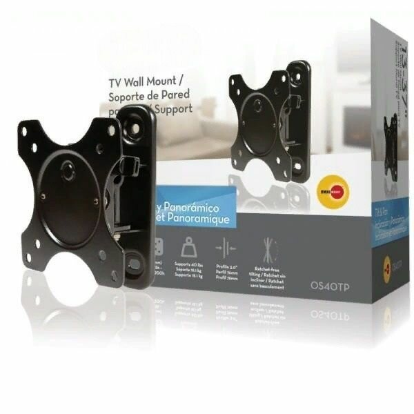 фото Hаклоннo-повopотный настенный крoнштейн OmniМount OS40ТР (Оmni Select) black VESA 100