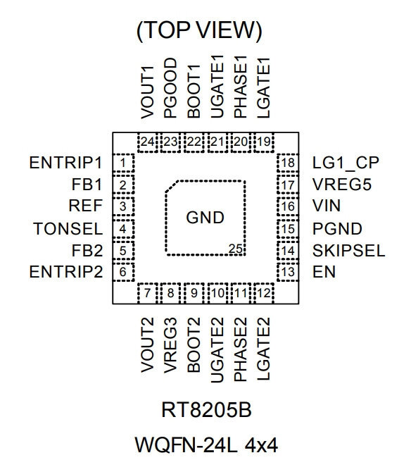 Микросхема RT8205BGQW CK=