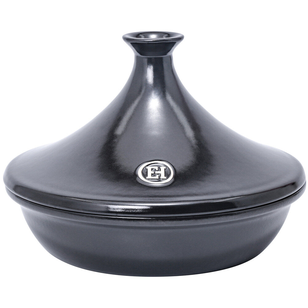 Керамический тажин II, 3.5 л, 32 см, темно-коричневый (базальт), серия Посуда для плиты, Emile Henry, EH795632