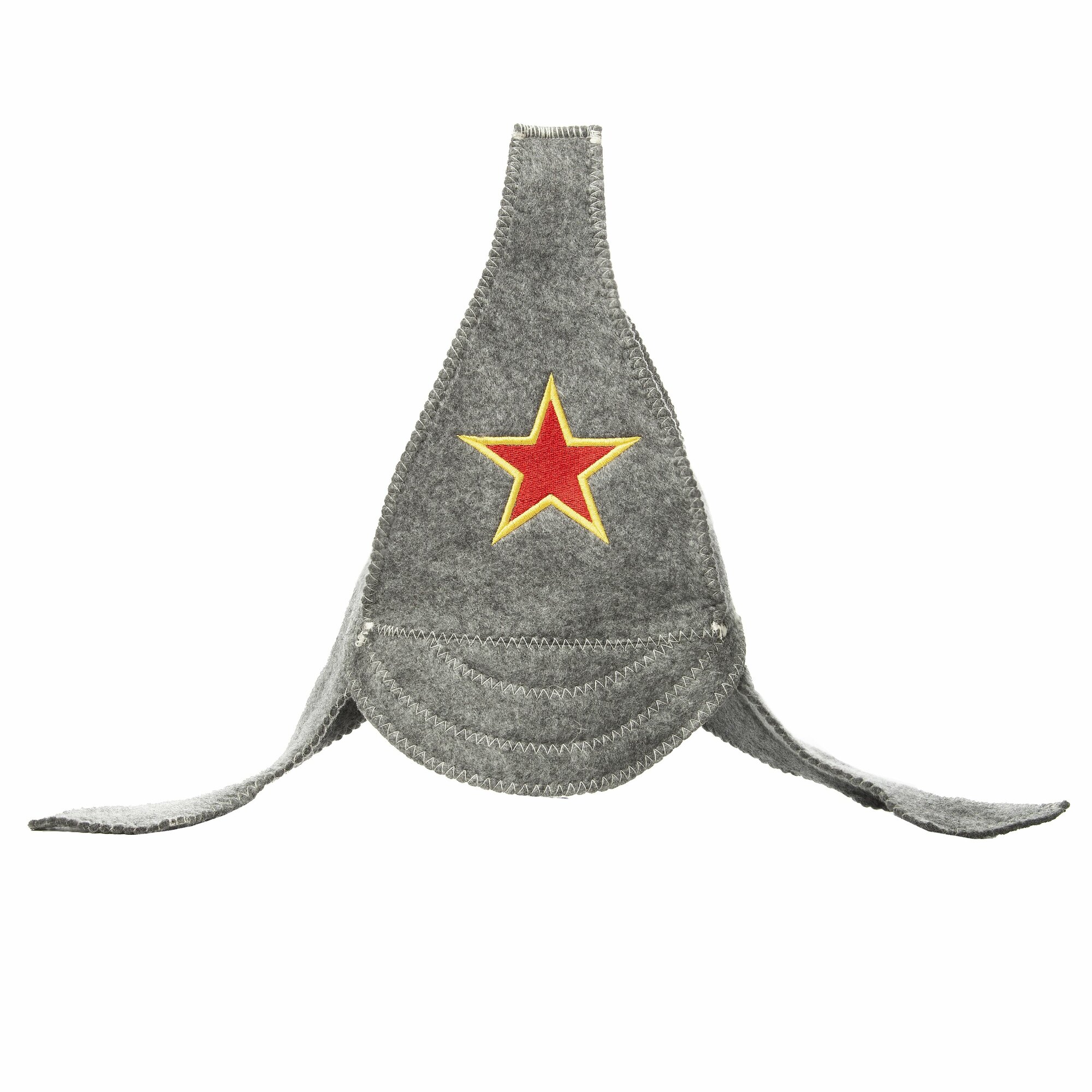 Шапка для бани ушанка "Буденовка"