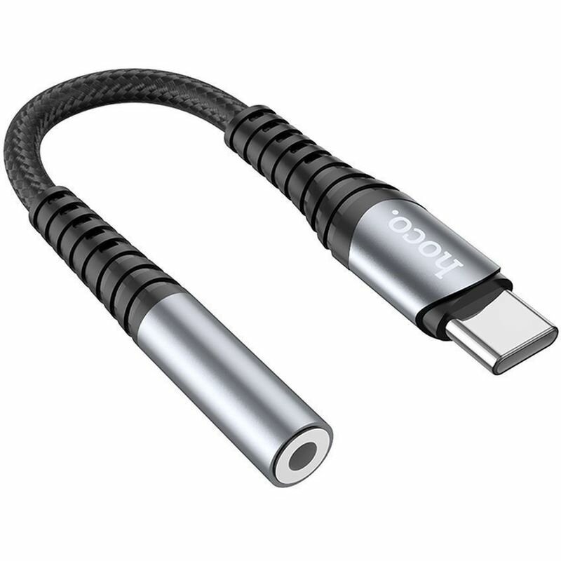 Переходник Hoco LS33 USB-C to 3.5 jack Gray