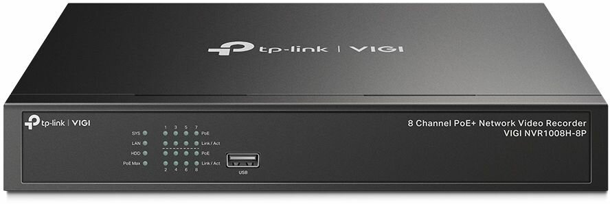 Видеорегистратор NVR (сетевой) TP-LINK NVR VIGI NVR1008H-8P