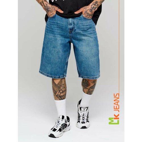 фото Бермуды mkjeans летняя коллекция, размер 28, синий