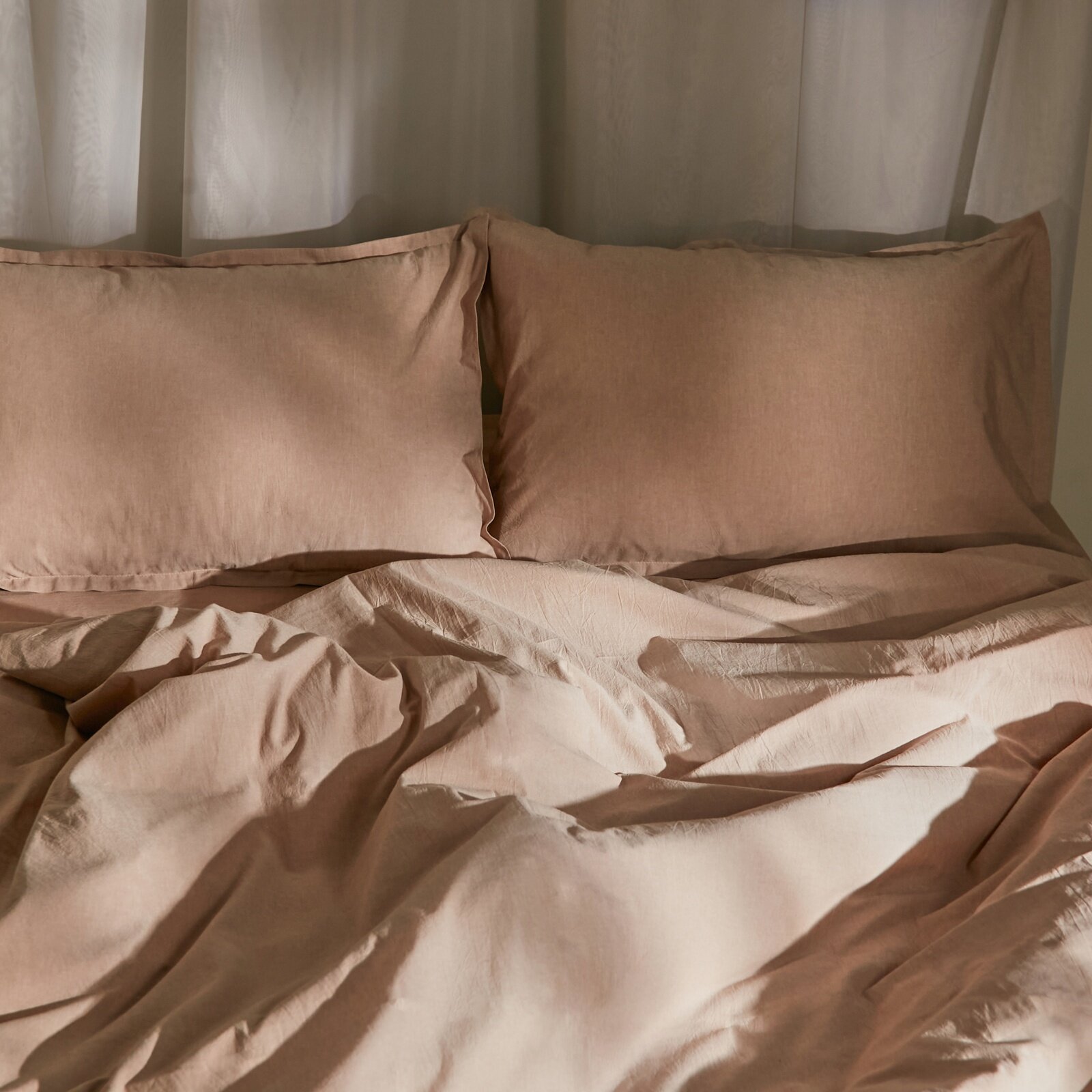 Пододеяльник SL Home "Деним" 200*220 см, цв. бежевый, 100% жатый хлопок, 10245476