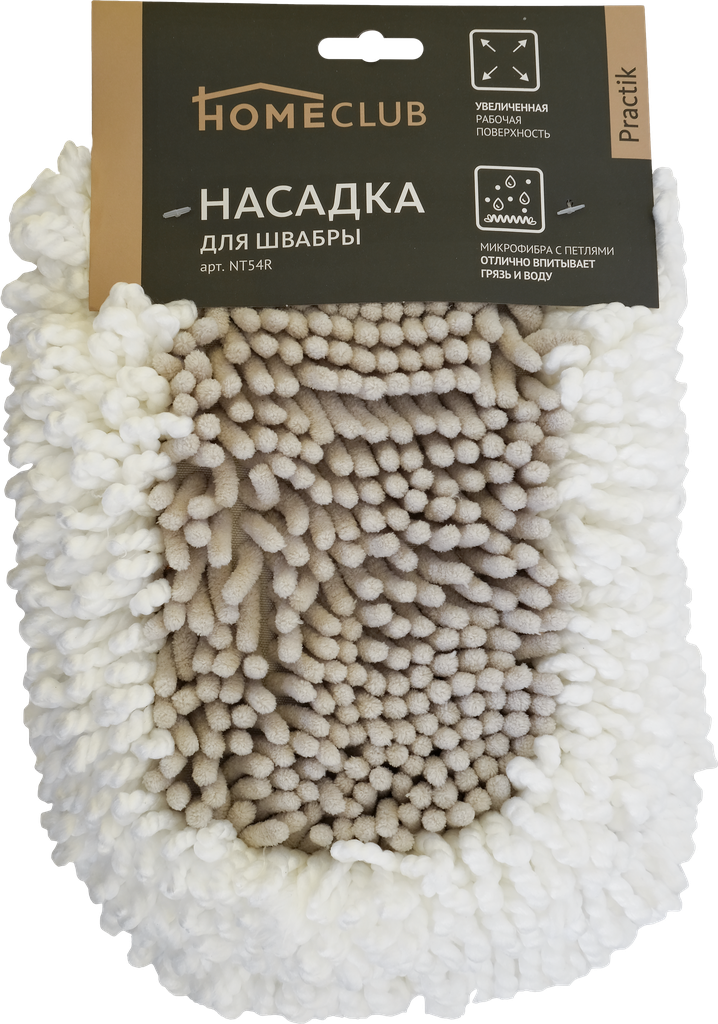 Насадка для швабры HOMECLUB Practik, микрофибра, 42x12см