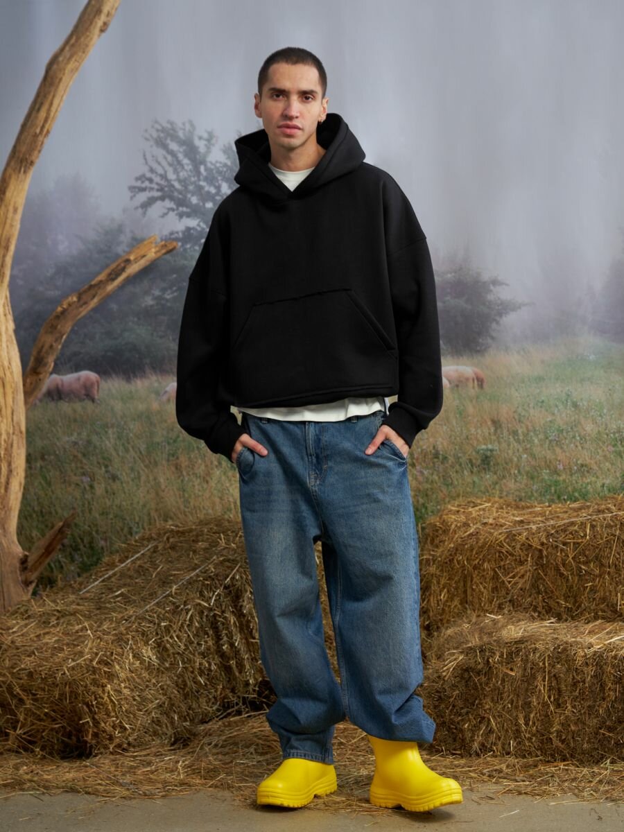 Худи Телодвижения, размер 176,182-100-90 (50) XL, , черный — фото 1