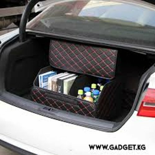 Органайзер в багажник, на липучке, эко кожа, усиленный картоном — фото 1