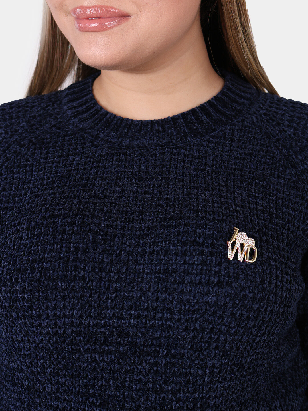 Джемпер , размер One Size, темно-синий — фото 1