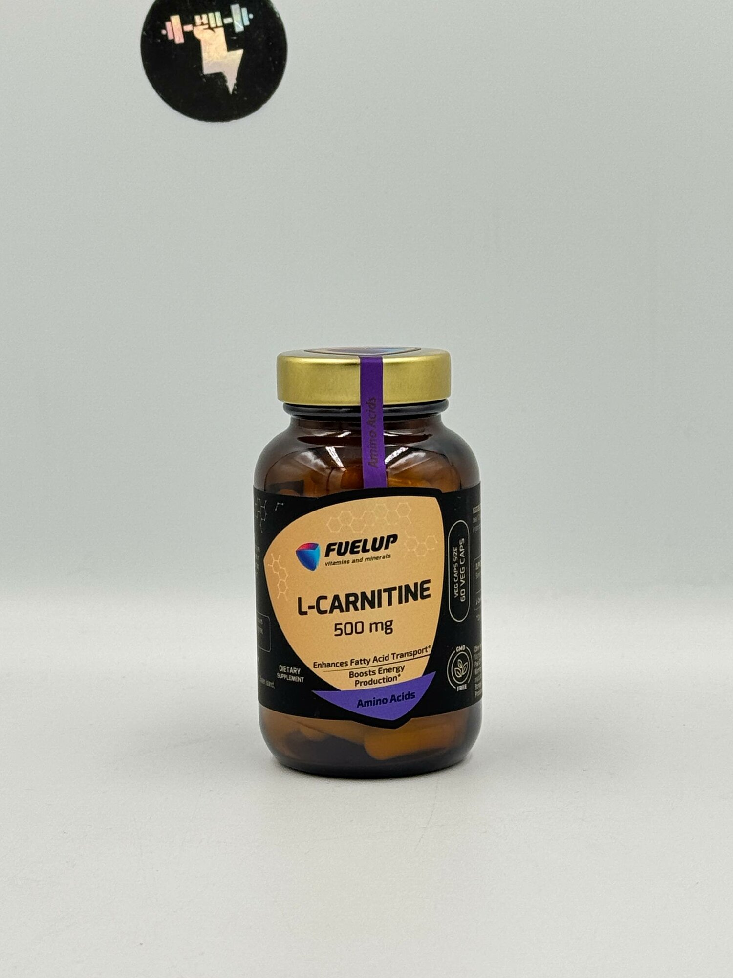 L-Carnitine, FuelUP 500mg 60 veg caps Л карнитин 500 мг 60 капсул