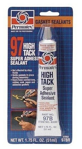 Уплотнитель прокладок №97 "HIGH TACK" гоночная формула (от -54С до +260С) 51мл PERMATEX PR-80060
